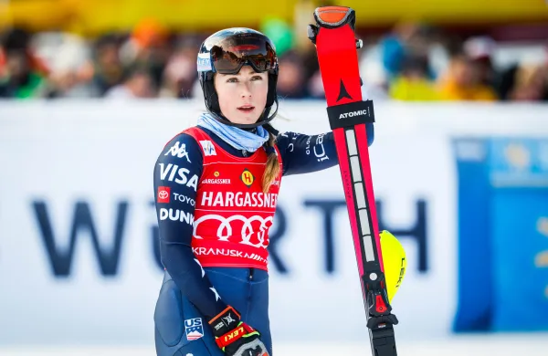 Ameriska smučarka Mikaela Shiffrin.