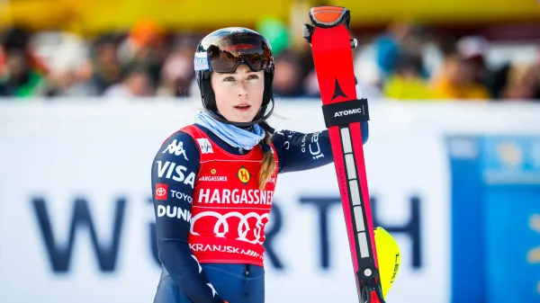 Ameriska smučarka Mikaela Shiffrin.