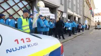 Policijski sindikat s protestom opozarja na slabe razmere v policiji.