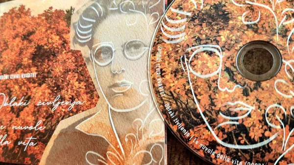 Zlatko Kaučič Srečko Kosovel Zvični Izviri kvartet plo&scaron;ča Oblaki življenja - Le nuvole della vita