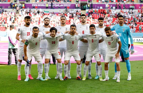 Reprezentanca Irana, na pre&scaron;njem svetovnem prvenstvo v nogometu v Katarju leta 2022.