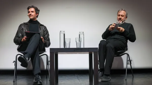 Debata Luke Mesca in Slavoja Žižka