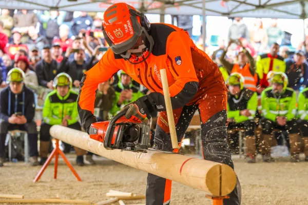 Slovenski tekmovalec Gozdar Robert Čuk.