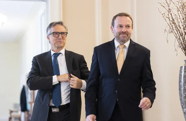 Poslanca italijanske in madžarske narodne skupnosti Felice Ziza (levo) in Ferenc Horvath