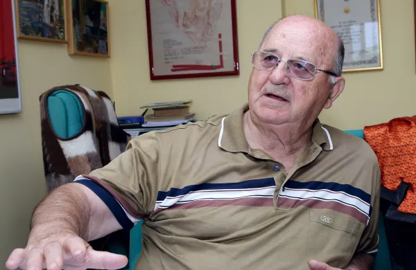 Portorož, 05.10.2015Livio Jakomin portret in Igor Zajec predlagatelja alternativne trase hitre ceste med Koprom in mejnim prehodom Dragonja.Hitra cesta, predor proti Dragonji