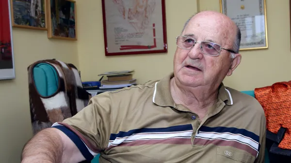 Portorož, 05.10.2015Livio Jakomin portret in Igor Zajec predlagatelja alternativne trase hitre ceste med Koprom in mejnim prehodom Dragonja.Hitra cesta, predor proti Dragonji