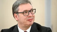 Rusija, Moskva.Obisk srbskega predsednika Aleksandra Vucica v Moskvi, kjer se je srecal z ruskim predsednikom Vladimirjem Putinom.Srbski predsednik Aleksandar Vucic.