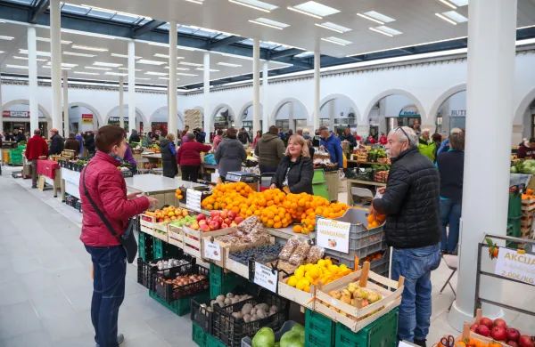 Koper, 12.11.2022Tržnica Koper, Otvoritev prenovljene tržnice, nov nadstre&scaron;ek