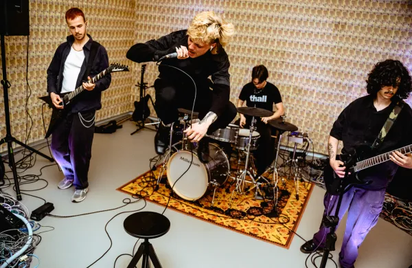 Black Camo so v muzeju in galeriji Muza nastopili ob odprtju razstave o kibernetskem kriminalu.