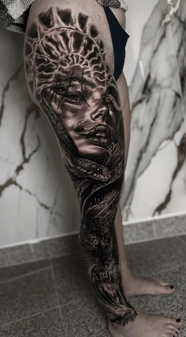 Apollo Tattoo slovi po realističnih tetovažah.