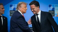 Predsednik ZDA Donald Trump in generalni sekretar zveze Nato Mark Rutte
