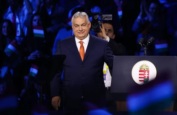 April 7, 2026, Budapest, Hungary: Hungarian Prime Minister Viktor Orban attends the rally ahead of the Hungarian parliamentary election. Budapest, Hungary on April 7, 2026.,Image: 1089811641, License: Rights-managed, Restrictions:, Model Release: no, Credit line: Beata Zawrzel/Zuma Press/Profimedia