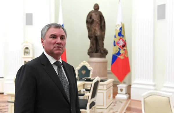 Vodja ruskega parlamenta Vjačeslav Volodin