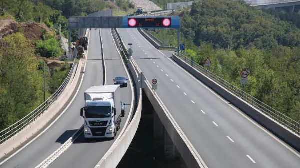 vipavska hitra cesta nov prometni re?im Rebrnice 
