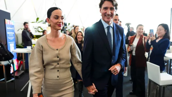 Katy Perry in Justin Trudeau