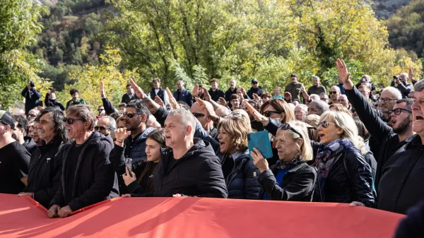Neofa&scaron;isti so se zbrali tudi v Predappiu. Fotografija je arhivska.