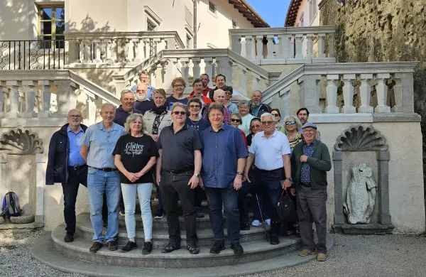 Obisk 25-članske delegacije pobratene Občine D&uuml;rnstein, Komen &Scaron;tanjel