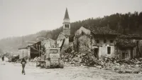 Posnetki posledic potresa 6.maja 1976 v Breginjskem kotu in poso?juavtor Miro Cenci? /Primorske novice fotografije v arhivu Gori?kega muzeja----------------------na posnetkih Breginj