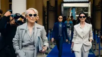 Stanley Tucci, Meryl Streep and Anne Hathaway USA. Stanley Tucci, Meryl Streep and Anne Hathaway in a scene from CWalt Disney Studios new film: The Devil Wears Prada 2 2026. PLOT: Follows Miranda Priestly s struggle against Emily Charlton, her former assistant turned rival executive, as they compete for advertising revenue amidst declining print media while Miranda nears retirement. LMK110-J11578-110226 MEDIA. Editorial Only. Landmark Media is not the copyright owner of these Film or TV stills but provides a service only for recognised Media outlets.,Image: 1074434412, License: Rights-managed, Restrictions: imago is entitled to issue a simple usage license at the time of provision. Personality and trademark rights as well as copyright laws regarding art-works shown must be observed. Commercial use at your own risk.;PUBLICATIONxNOTxINxUKxUSAxCAN, Model Release: no, Credit line: Supplied by LMK/imago stock&people/Profimedia