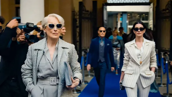 Stanley Tucci, Meryl Streep and Anne Hathaway USA. Stanley Tucci, Meryl Streep and Anne Hathaway in a scene from CWalt Disney Studios new film: The Devil Wears Prada 2 2026. PLOT: Follows Miranda Priestly s struggle against Emily Charlton, her former assistant turned rival executive, as they compete for advertising revenue amidst declining print media while Miranda nears retirement. LMK110-J11578-110226 MEDIA. Editorial Only. Landmark Media is not the copyright owner of these Film or TV stills but provides a service only for recognised Media outlets.,Image: 1074434412, License: Rights-managed, Restrictions: imago is entitled to issue a simple usage license at the time of provision. Personality and trademark rights as well as copyright laws regarding art-works shown must be observed. Commercial use at your own risk.;PUBLICATIONxNOTxINxUKxUSAxCAN, Model Release: no, Credit line: Supplied by LMK/imago stock&people/Profimedia