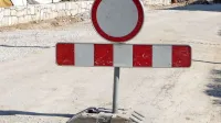 Popolna zapora ceste v vasi Imenje