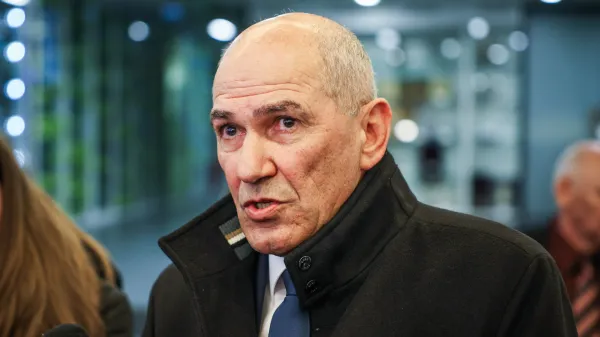 Predsednik SDS Janez Jan&scaron;a 