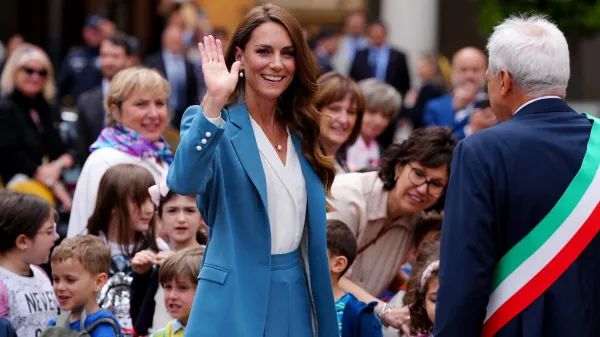 Visita della principessa del Galles Kate Middleton a Reggio Emilia, (Italy) May 13, 2026 ()Visit by the Princess of Wales, Kate Middleton, to Reggio Emilia, (Italy) 13 May 2026 (),Image: 1098552692, License: Rights-managed, Restrictions:, Model Release: no, Credit line: Claudio Furlan/LaPresse/Profimedia