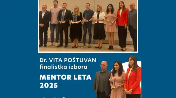 Dr. Vita Po&scaron;tuvan med finalisti izbora Mentor leta 2025