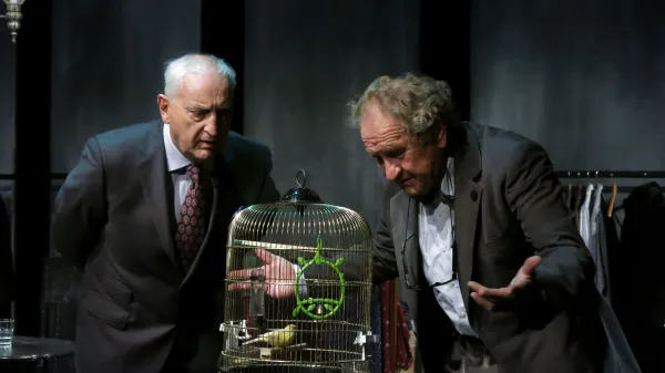 Ivo Ban in Vladimir Jurc, kje: Thomas Bernhard: Videz vara, režija Du&scaron;an Mlakar, SSG Trst, 15. november 2018
