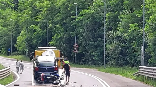nesreča, smrtna nesreča, motorist, panovec, umrl, čelno trčenje