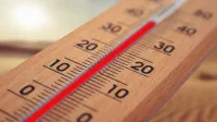 Poletje vročina termometer
