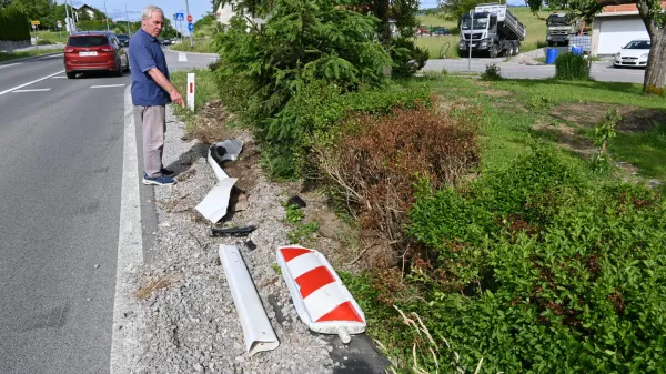 cestni otok, hra&scaron;če, hrenovice, nesreče, direkcija, cesta, križi&scaron;če